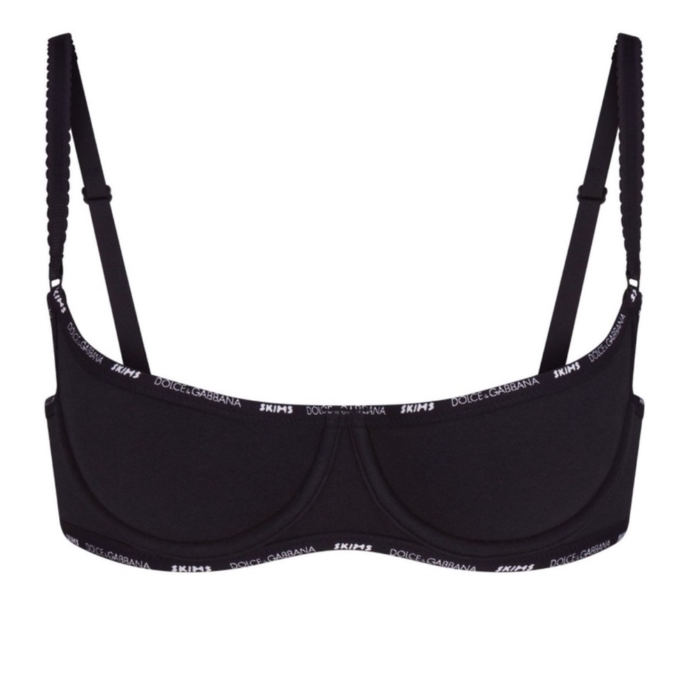 NWT Dolce & Gabbana X SKIMS cotton jersey balconette bra, Size 32B